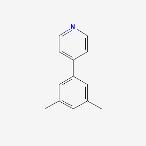 molecular formula C13H13N B3222722 4-(3,5-二甲基苯基)吡啶 CAS No. 1214379-51-7