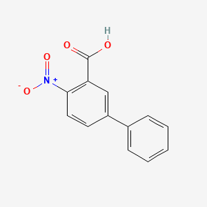 molecular formula C13H9NO4 B3222729 4-硝基联苯-3-羧酸 CAS No. 1214380-92-3