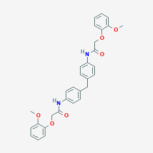 molecular formula C31H30N2O6 B322273 2-(2-methoxyphenoxy)-N-[4-(4-{[(2-methoxyphenoxy)acetyl]amino}benzyl)phenyl]acetamide 