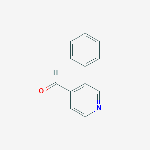molecular formula C12H9NO B3222734 3-Phenylpyridine-4-carbaldehyde CAS No. 1214381-05-1
