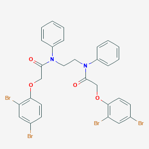 molecular formula C30H24Br4N2O4 B322276 2-(2,4-dibromophenoxy)-N-(2-{[(2,4-dibromophenoxy)acetyl]anilino}ethyl)-N-phenylacetamide 