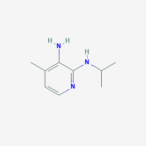 molecular formula C9H15N3 B3222916 N2-isopropyl-4-methylpyridine-2,3-diamine CAS No. 1216005-88-7