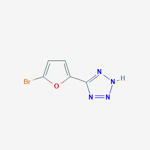 molecular formula C5H3BrN4O B3223165 5-(5-溴呋喃-2-基)-1H-1,2,3,4-四唑 CAS No. 121745-85-5