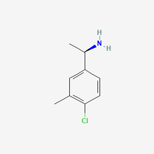 molecular formula C9H12ClN B3223181 (R)-1-(4-Chloro-3-methylphenyl)ethanamine CAS No. 1217462-02-6