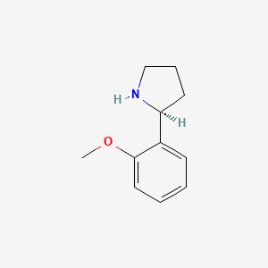 molecular formula C11H15NO B3223204 (S)-2-(2-Methoxyphenyl)pyrrolidine CAS No. 1217612-37-7