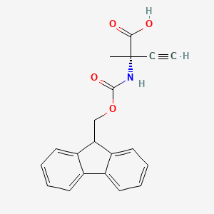 molecular formula C20H17NO4 B3223226 Fmoc-alpha-methyl-L-Propargylglycine CAS No. 1217662-67-3