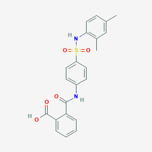 molecular formula C22H20N2O5S B322323 2-({4-[(2,4-Dimethylanilino)sulfonyl]anilino}carbonyl)benzoic acid 
