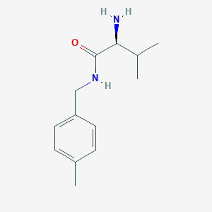 molecular formula C13H20N2O B3223256 (S)-2-Amino-3-methyl-N-(4-methyl-benzyl)-butyramide CAS No. 1217683-71-0