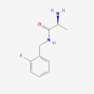 molecular formula C10H13FN2O B3223258 (S)-2-Amino-N-(2-fluoro-benzyl)-propionamide CAS No. 1217684-99-5