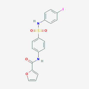 molecular formula C17H13IN2O4S B322329 N-{4-[(4-iodoanilino)sulfonyl]phenyl}-2-furamide 