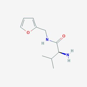 molecular formula C10H16N2O2 B3223295 (S)-2-Amino-N-furan-2-ylmethyl-3-methyl-butyramide CAS No. 1217713-22-8