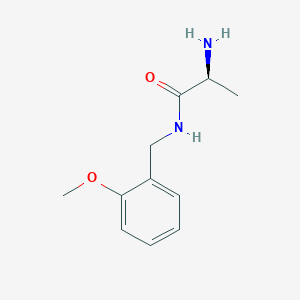 molecular formula C11H16N2O2 B3223300 (S)-2-Amino-N-(2-methoxy-benzyl)-propionamide CAS No. 1217713-88-6