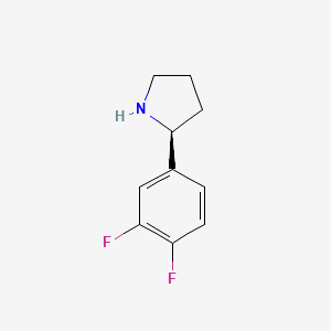 molecular formula C10H11F2N B3223348 (2S)-2-(3,4-difluorophenyl)pyrrolidine CAS No. 1217775-23-9