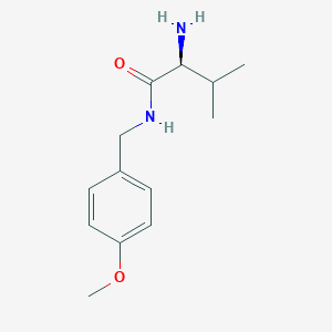 molecular formula C13H20N2O2 B3223381 (S)-2-Amino-N-(4-methoxy-benzyl)-3-methyl-butyramide CAS No. 1217813-07-4