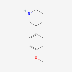 Piperidine, 3-(4-methoxyphenyl)-, (3R)-