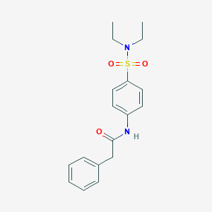molecular formula C18H22N2O3S B322346 N-[4-(diethylsulfamoyl)phenyl]-2-phenylacetamide 