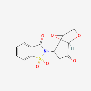 1,1-dioxo-2-[(2S,5R)-4-oxo-6,8-dioxabicyclo[3.2.1]octan-2-yl]-1,2-benzothiazol-3-one