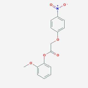 molecular formula C15H13NO6 B322349 2-Methoxyphenyl (4-nitrophenoxy)acetate 