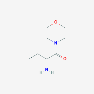 molecular formula C8H16N2O2 B3223493 2-氨基-1-(吗啉-4-基)丁烷-1-酮 CAS No. 1218569-50-6
