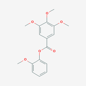 molecular formula C17H18O6 B322352 2-Methoxyphenyl 3,4,5-trimethoxybenzoate 