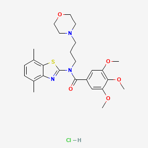 N-(4,7-dimethylbenzo[d]thiazol-2-yl)-3,4,5-trimethoxy-N-(3-morpholinopropyl)benzamide hydrochloride