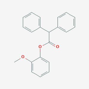 molecular formula C21H18O3 B322354 2-Methoxyphenyl diphenylacetate 