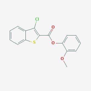 molecular formula C16H11ClO3S B322355 2-Methoxyphenyl 3-chloro-1-benzothiophene-2-carboxylate 