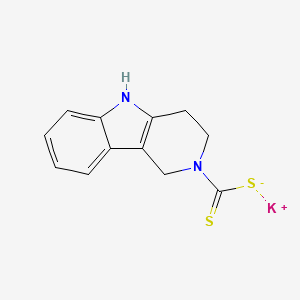 molecular formula C12H11KN2S2 B3223552 potassium 3,4-dihydro-1H-pyrido[4,3-b]indole-2(5H)-carbodithioate CAS No. 1219556-41-8