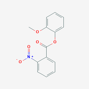 molecular formula C14H11NO5 B322356 2-Methoxyphenyl 2-nitrobenzoate 