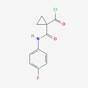 1-[(4-Fluorophenyl)carbamoyl]cyclopropanecarbonyl chloride
