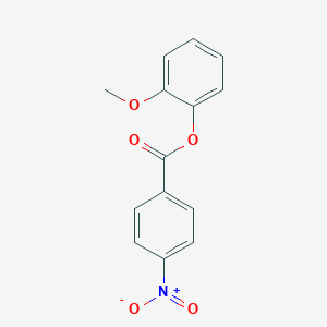molecular formula C14H11NO5 B322357 2-Methoxyphenyl 4-nitrobenzoate 