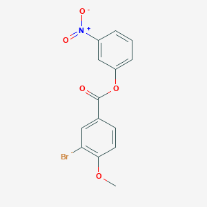 molecular formula C14H10BrNO5 B322360 3-Nitrophenyl 3-bromo-4-methoxybenzoate 