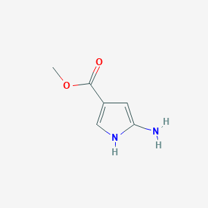 molecular formula C6H8N2O2 B3223601 methyl 5-amino-1H-pyrrole-3-carboxylate CAS No. 1220040-23-2