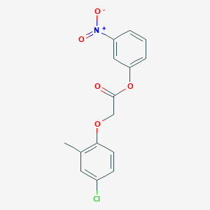 molecular formula C15H12ClNO5 B322362 3-Nitrophenyl (4-chloro-2-methylphenoxy)acetate 