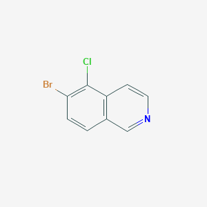 molecular formula C9H5BrClN B3223620 6-Bromo-5-chloroisoquinoline CAS No. 1221232-30-9