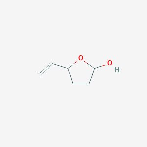 molecular formula C6H10O2 B3223625 5-Vinyltetrahydrofuran-2-ol CAS No. 122124-32-7