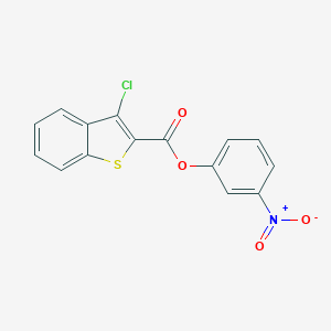 molecular formula C15H8ClNO4S B322365 3-Nitrophenyl 3-chloro-1-benzothiophene-2-carboxylate 