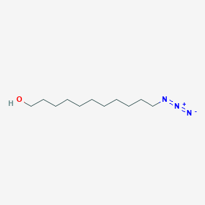 molecular formula C11H23N3O B3223650 1-Undecanol, 11-azido- CAS No. 122161-09-5