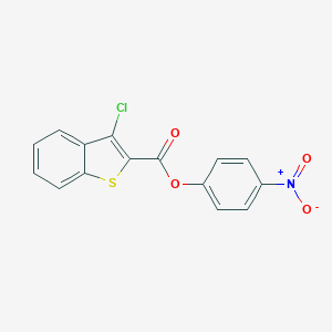 molecular formula C15H8ClNO4S B322367 4-Nitrophenyl 3-chloro-1-benzothiophene-2-carboxylate 