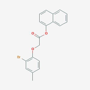 molecular formula C19H15BrO3 B322368 1-Naphthyl (2-bromo-4-methylphenoxy)acetate 