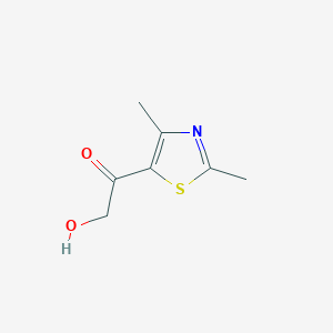 molecular formula C7H9NO2S B3223683 1-(2,4-Dimethyl-5-thiazolyl)-2-hydroxyethanone CAS No. 122229-24-7