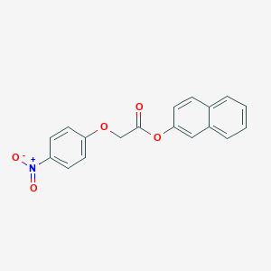 molecular formula C18H13NO5 B322371 2-Naphthyl {4-nitrophenoxy}acetate 
