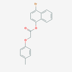 molecular formula C19H15BrO3 B322373 4-Bromo-1-naphthyl (4-methylphenoxy)acetate 