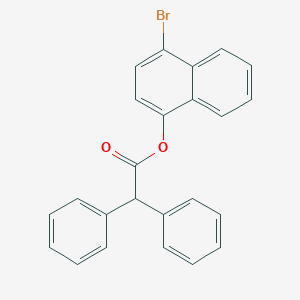 molecular formula C24H17BrO2 B322375 4-Bromo-1-naphthyl diphenylacetate 