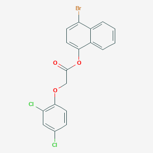 molecular formula C18H11BrCl2O3 B322376 4-Bromo-1-naphthyl (2,4-dichlorophenoxy)acetate 