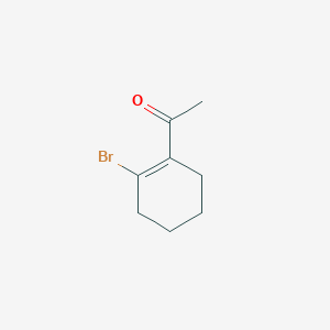 molecular formula C8H11BrO B3223766 1-(2-Bromo-1-cyclohexen-1-yl)ethanone CAS No. 122439-38-7