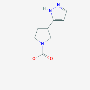 Tert-butyl 3-(1h-pyrazol-3-yl)pyrrolidine-1-carboxylate