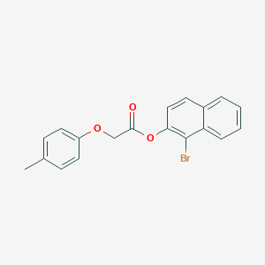 molecular formula C19H15BrO3 B322381 1-Bromo-2-naphthyl (4-methylphenoxy)acetate 