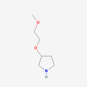 molecular formula C7H15NO2 B3223831 3-(2-Methoxyethoxy)pyrrolidine CAS No. 1225517-28-1