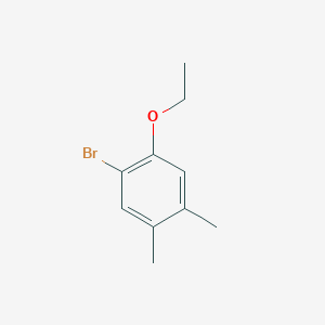 molecular formula C10H13BrO B3223848 1-Bromo-2-ethoxy-4,5-dimethylbenzene CAS No. 1225682-23-4